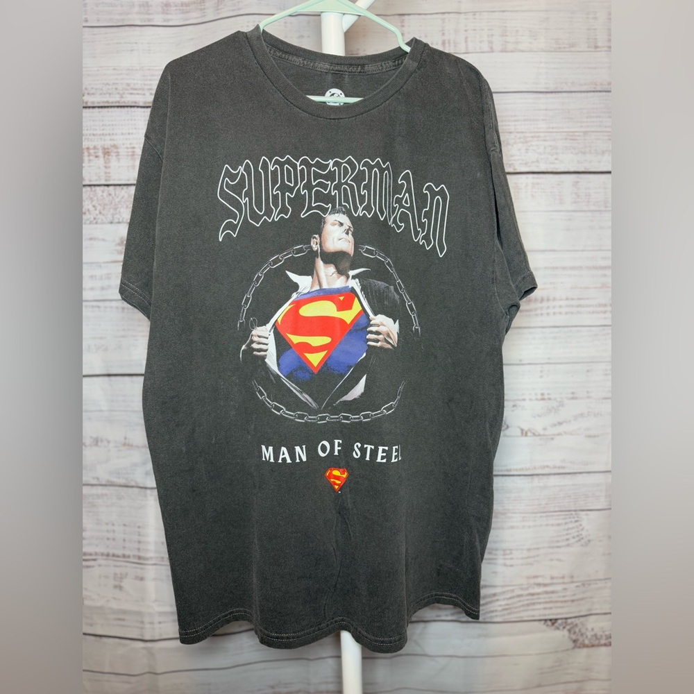 DC Superman Charcoal Tee